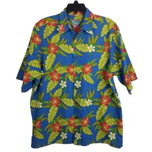 Reyn Spooner Joe Kealuhas Floral Hawaiian Shirt